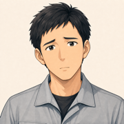 悩む人